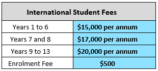 International Fees 2026